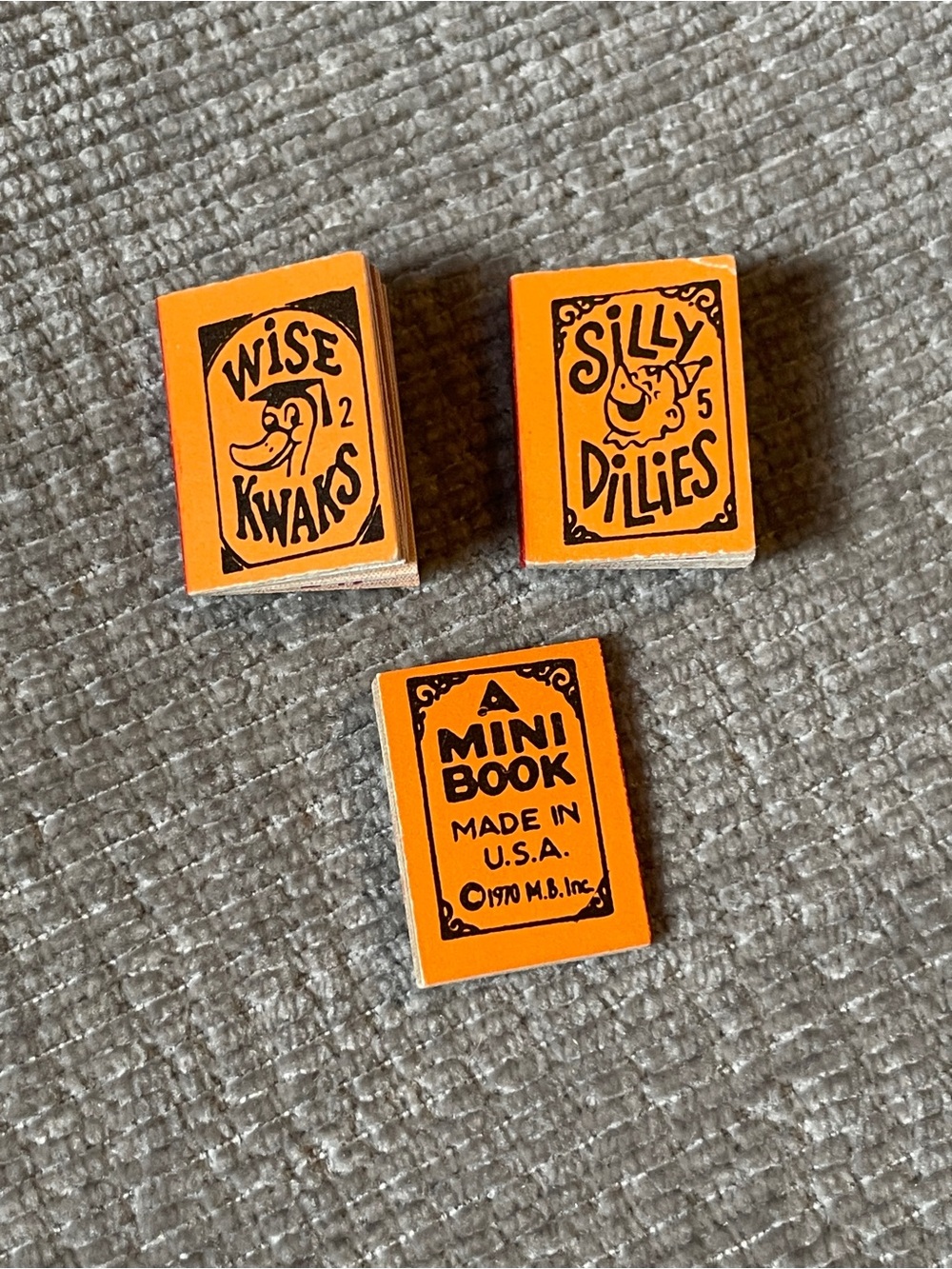 Kwakups Mini Books 1970's Vintage Original Cracker Jack Toys
